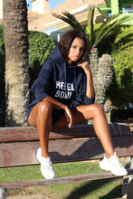 Load image into Gallery viewer, Unisex Rebel Soul French Navy Organic Cotton Hoodie