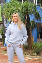 Load image into Gallery viewer, Unisex Serene Blue Hamsa Hand Hoodie