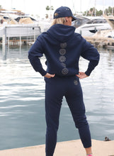 Load image into Gallery viewer, Unisex Mandala Navy Hoodie