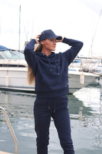 Load image into Gallery viewer, Unisex Mandala Navy Hoodie