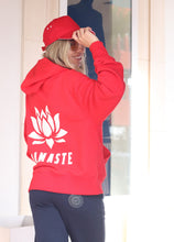Load image into Gallery viewer, Unisex Red Namaste Hoodie