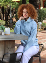 Load image into Gallery viewer, Unisex Baby Blue Hamsa Hand Hoodie