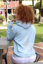 Load image into Gallery viewer, Unisex Baby Blue Hamsa Hand Hoodie