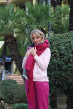 Load image into Gallery viewer, Ladies Melange Pink Mandala Round Neck Sweater