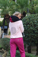 Load image into Gallery viewer, Ladies Melange Pink Mandala Round Neck Sweater