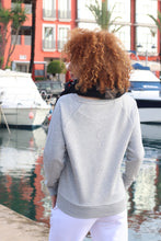 Load image into Gallery viewer, Ladies Sacred Images Melange Grey Round Neck Sweater