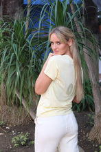 Load image into Gallery viewer, Ladies Lemon OM Round Neck T-Shirt