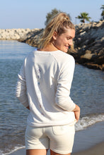 Load image into Gallery viewer, Ladies Cream Chakra Round Neck