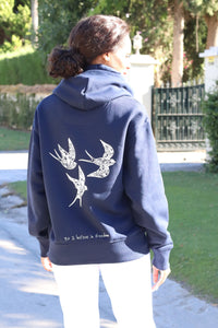 Unisex Freedom Navy Hoodie