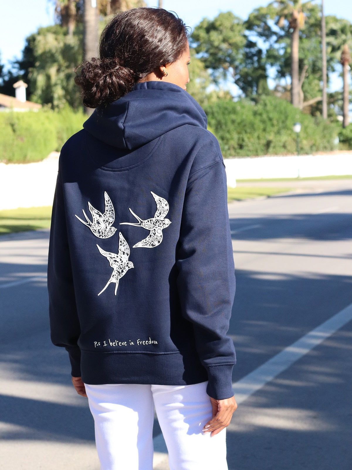 Unisex Freedom Navy Hoodie