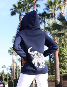 Unisex Ganesh Zip Up Hoodie