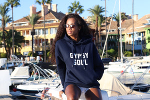 Unisex Gypsy Soul French Navy Organic Cotton Hoodie