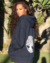 Load image into Gallery viewer, Unisex Navy Tree Of Life Hoodie
