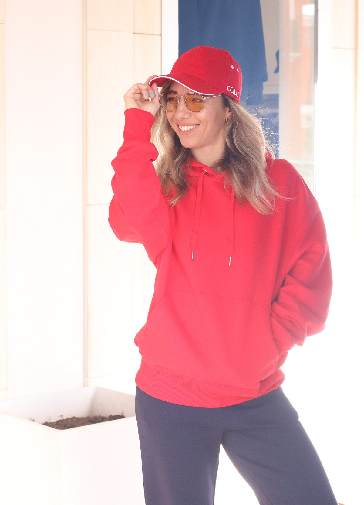 Unisex Red Namaste Hoodie