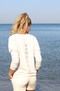 Ladies Cream Chakra Round Neck